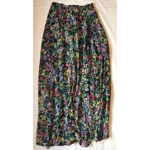 Anthropologie Yumi Kim Floral Sheer Maxi Skirt
